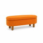 Atelier Del Sofa Puff Naranja con Almacenamiento